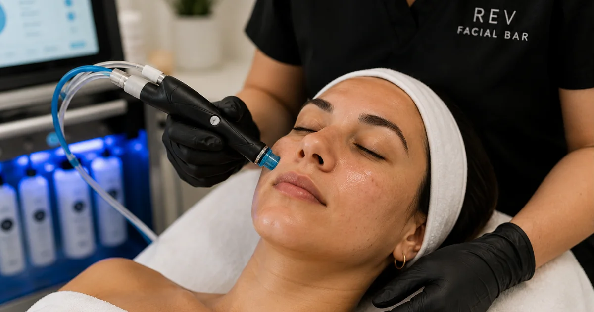 HydraFacial treatment for clogged pores and congested skin